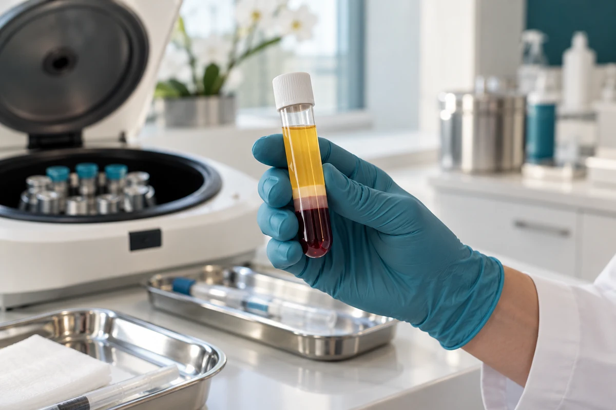 Immagine illustrativa di medicina estetica: Dal tuo sangue, un concentrato di piastrine